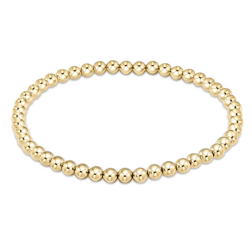 Extends Classic Gold 3mm Bead Bracelet