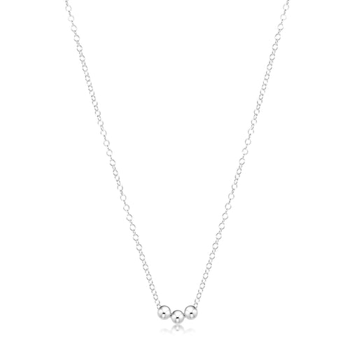 16" Sterling Silver Joy Ball Necklace