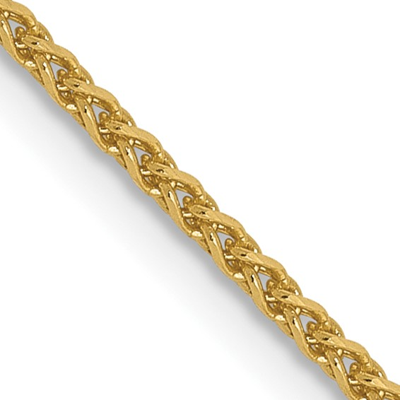 16" 14K 1.2mm Diamond-Cut Spiga Chain