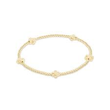 Signature Cross Small Gold Filled Bracelet