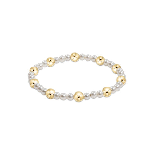 Pearl Sincerity Pattern 4mm-6mm Bead Bracelet