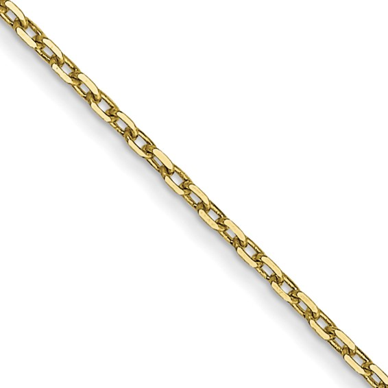20" 10k .8mm D/C Cable with Spring Ring Clasp Chain
