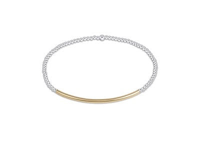 Mixed Metal 2mm Bar Bracelet