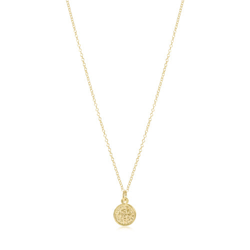 16" Necklace- Blessing Small Disc