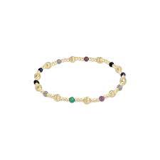 Dignity Sincerity Pattern 4mm Bead Bracelet- Hot Mess Winter