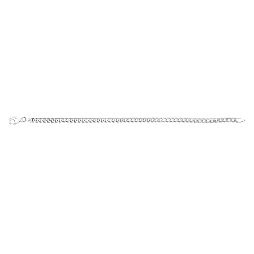 8.5" Sterling Silver 5mm Figaro Bracelet