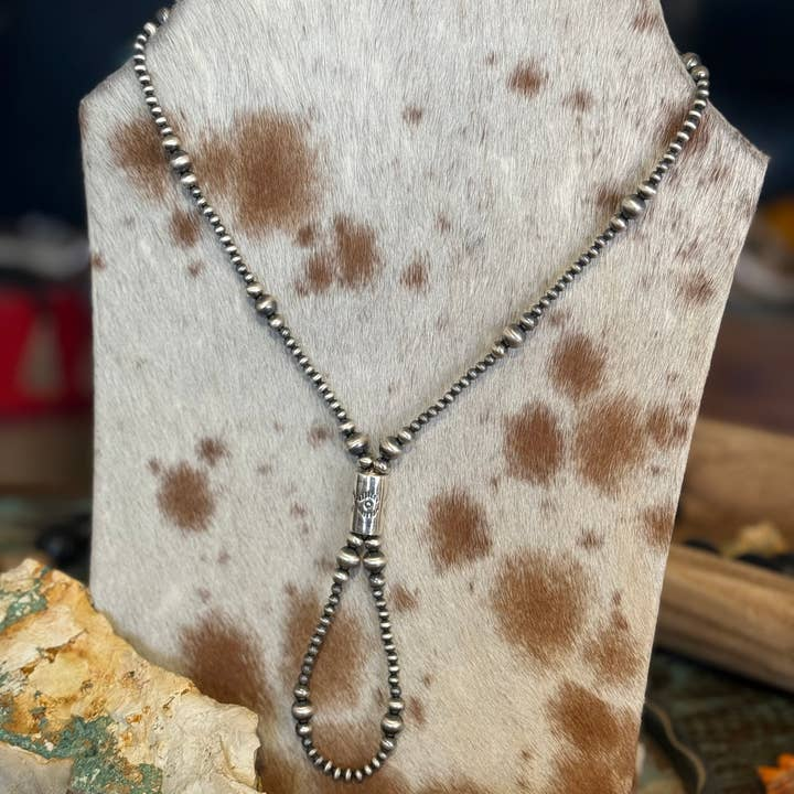 30" Lasso Lariat Graduated Pearl Necklace