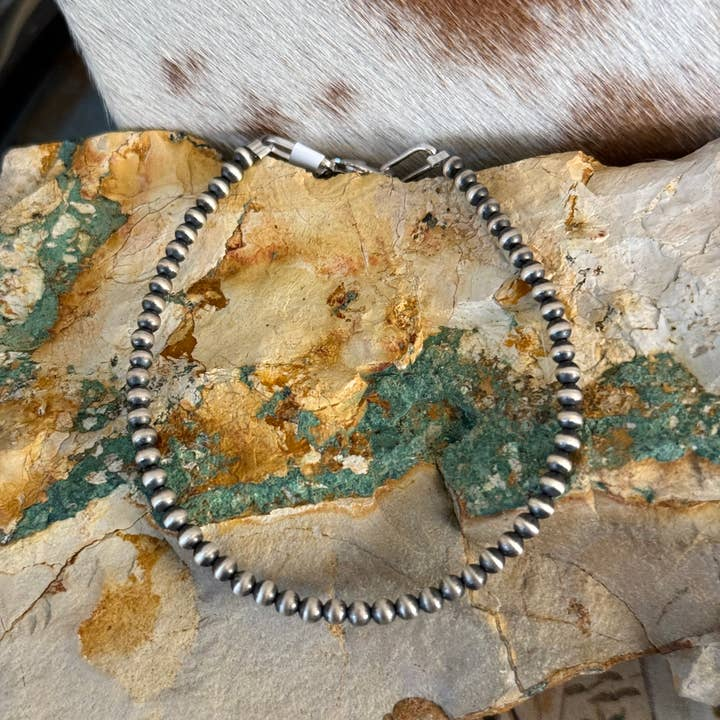 3mm Sterling Silver Pearl Bracelet