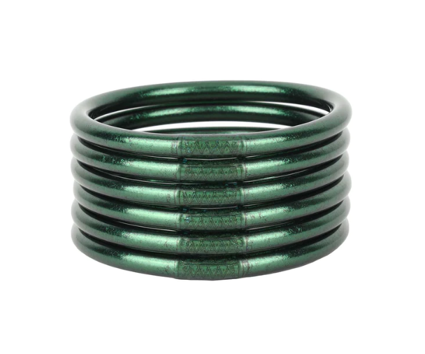 BuDahGirl Glitter Bangles- Frond- Medium