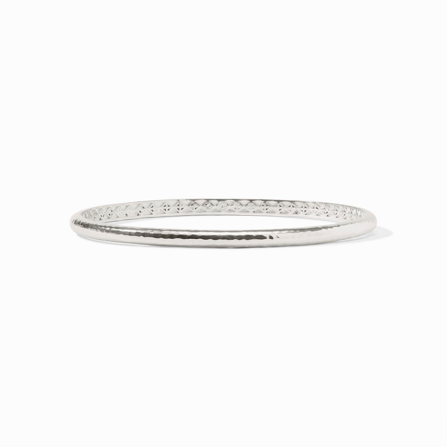 Havana Demi Bangle - Silver - Large