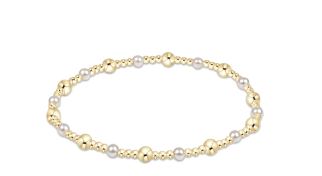Classic Pearl and Gold Sincerity 4mm Pearl