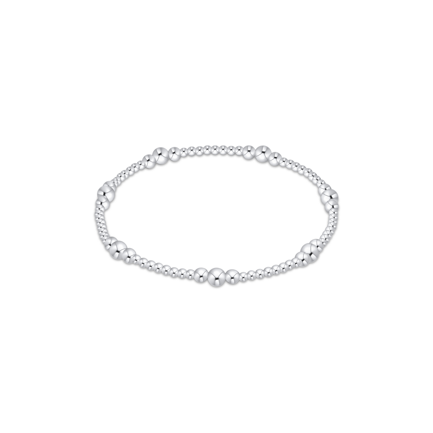 Classic Purpose Silver Beaded 4mm Bracelet