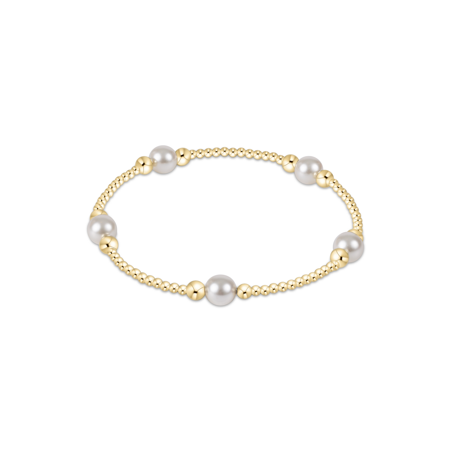 Classic Purpose Pearl 6mm Bracelet - Gold