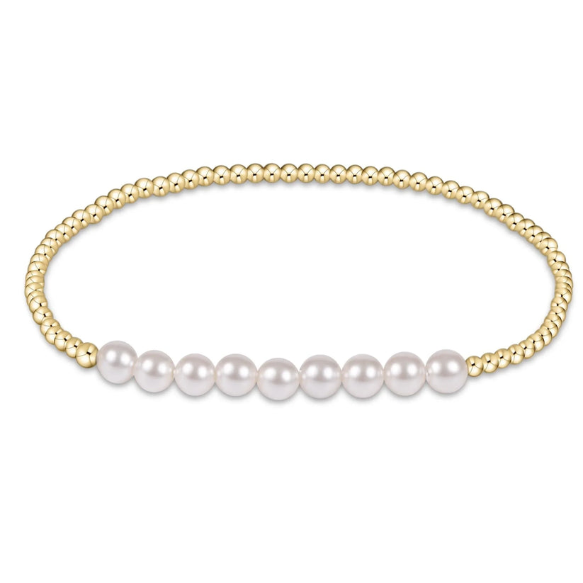 Beaded Bliss 5mm Pearl Bar Bracelet