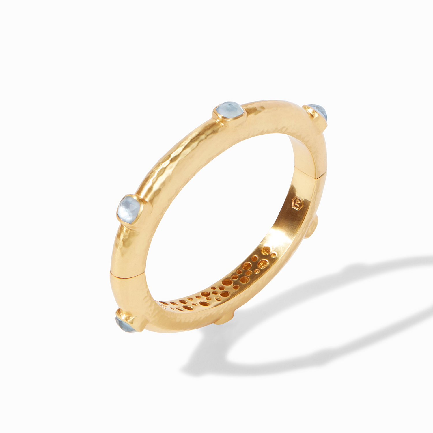 Catalina Hinge Bangle - Iridescent Strawberry