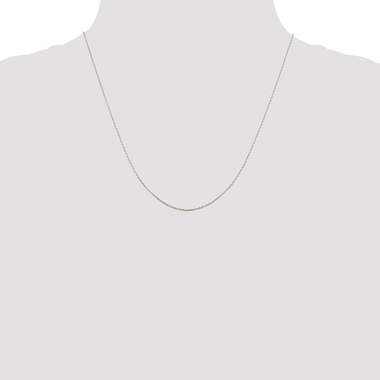 Sterling Silver 1mm Flat Link Cable Chain