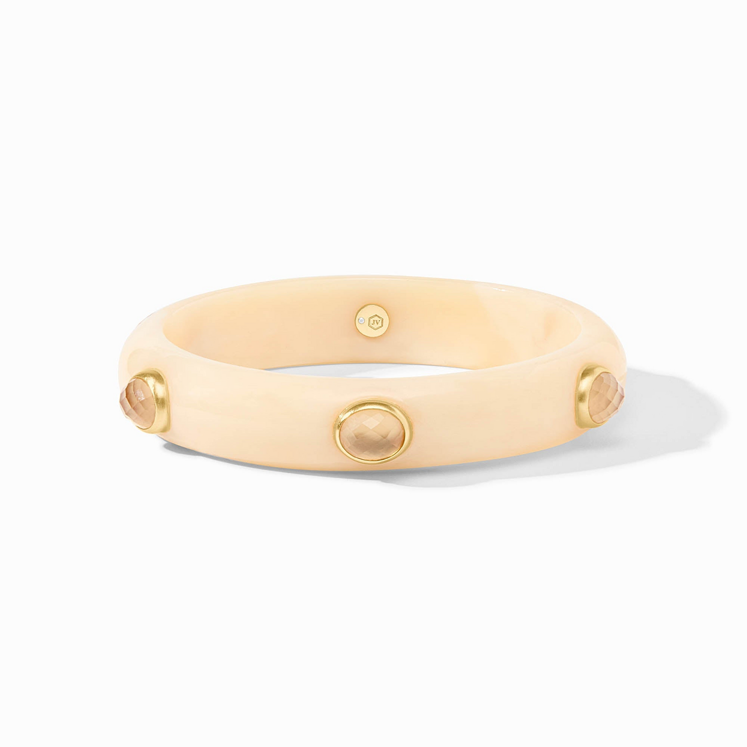 Carnaby Stone Bangle - Ivory - Medium