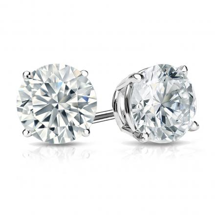 14K White Gold 0.25ctw Lab Grown Diamond Stud Earrings