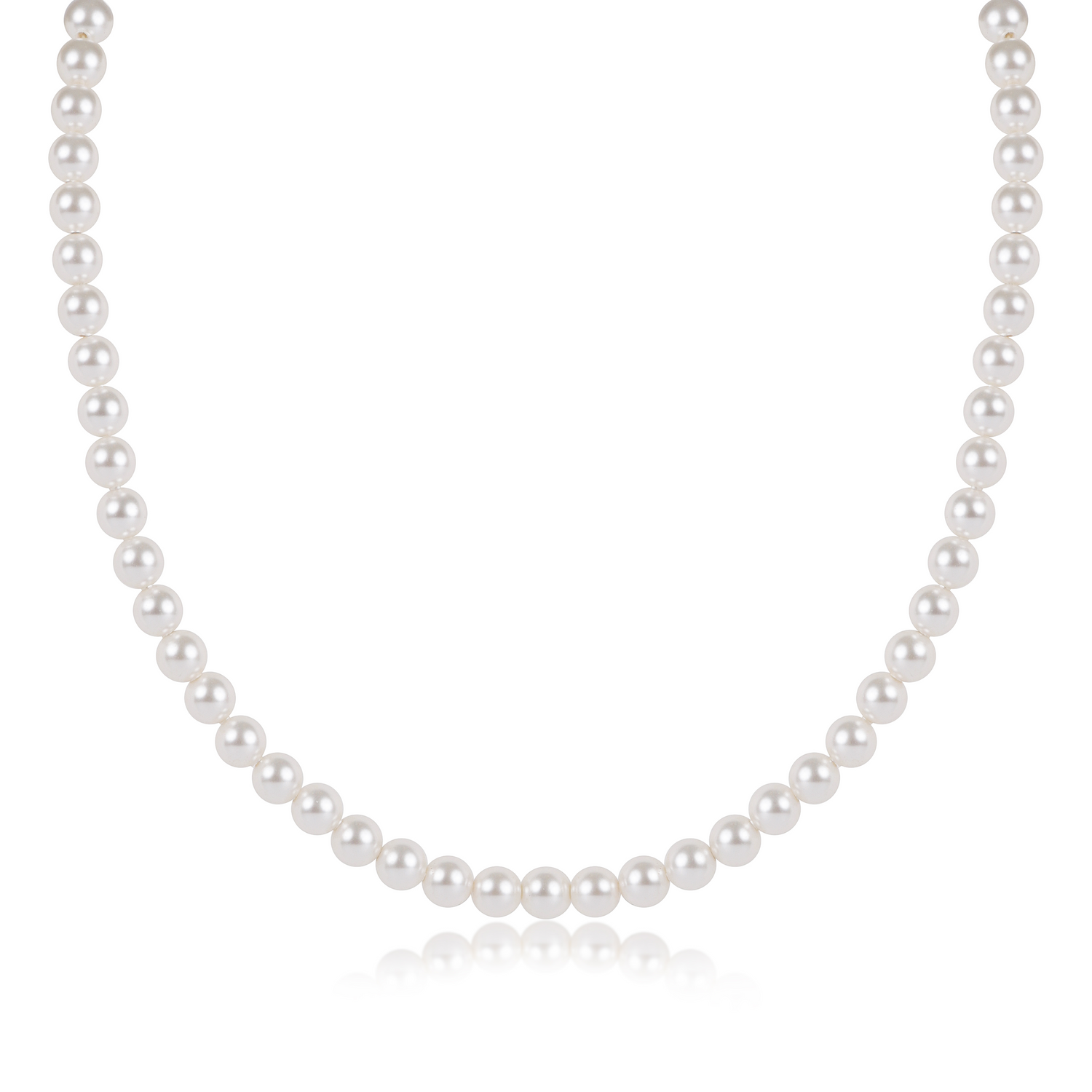 17" Choker Classic Pearl 5mm Bead Necklace