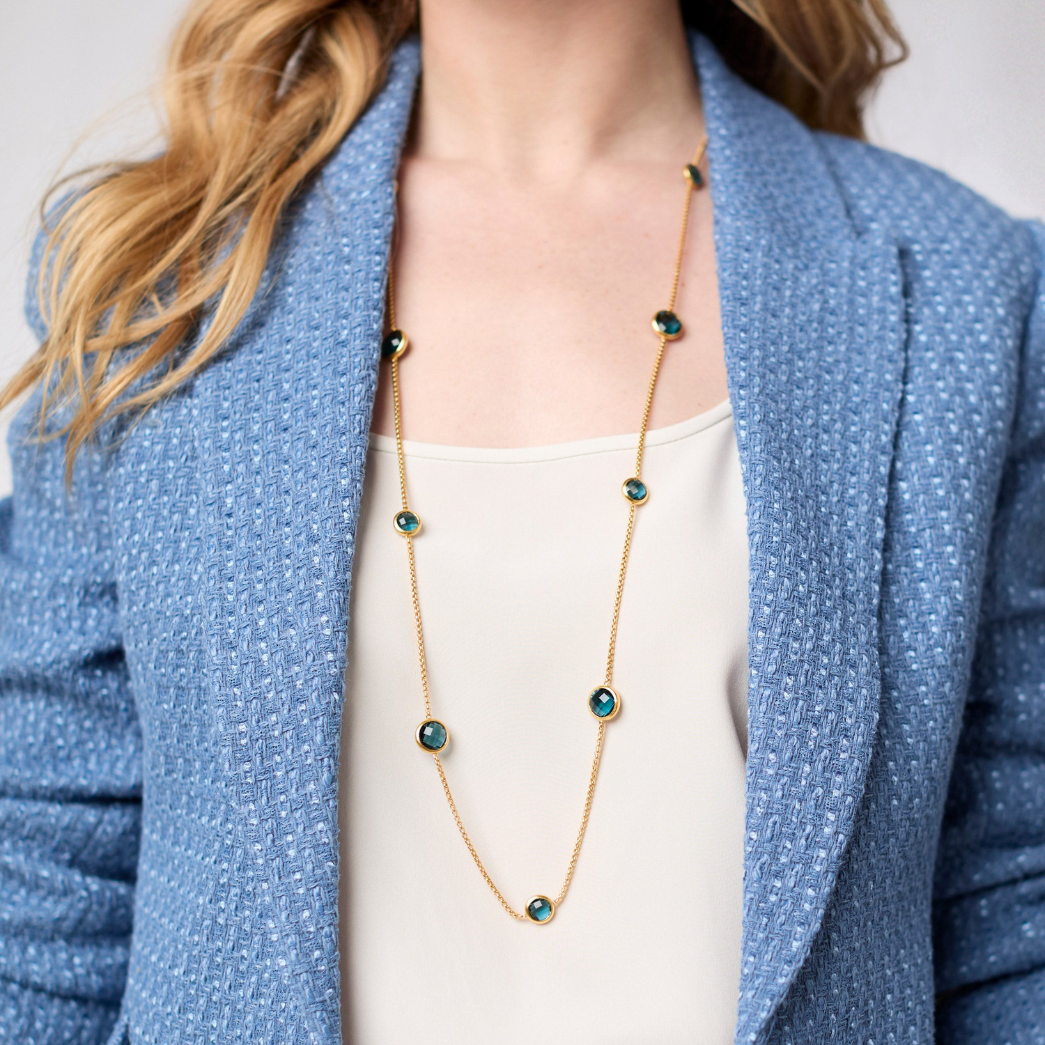 Rainbow Station Necklace - Palmetto Green