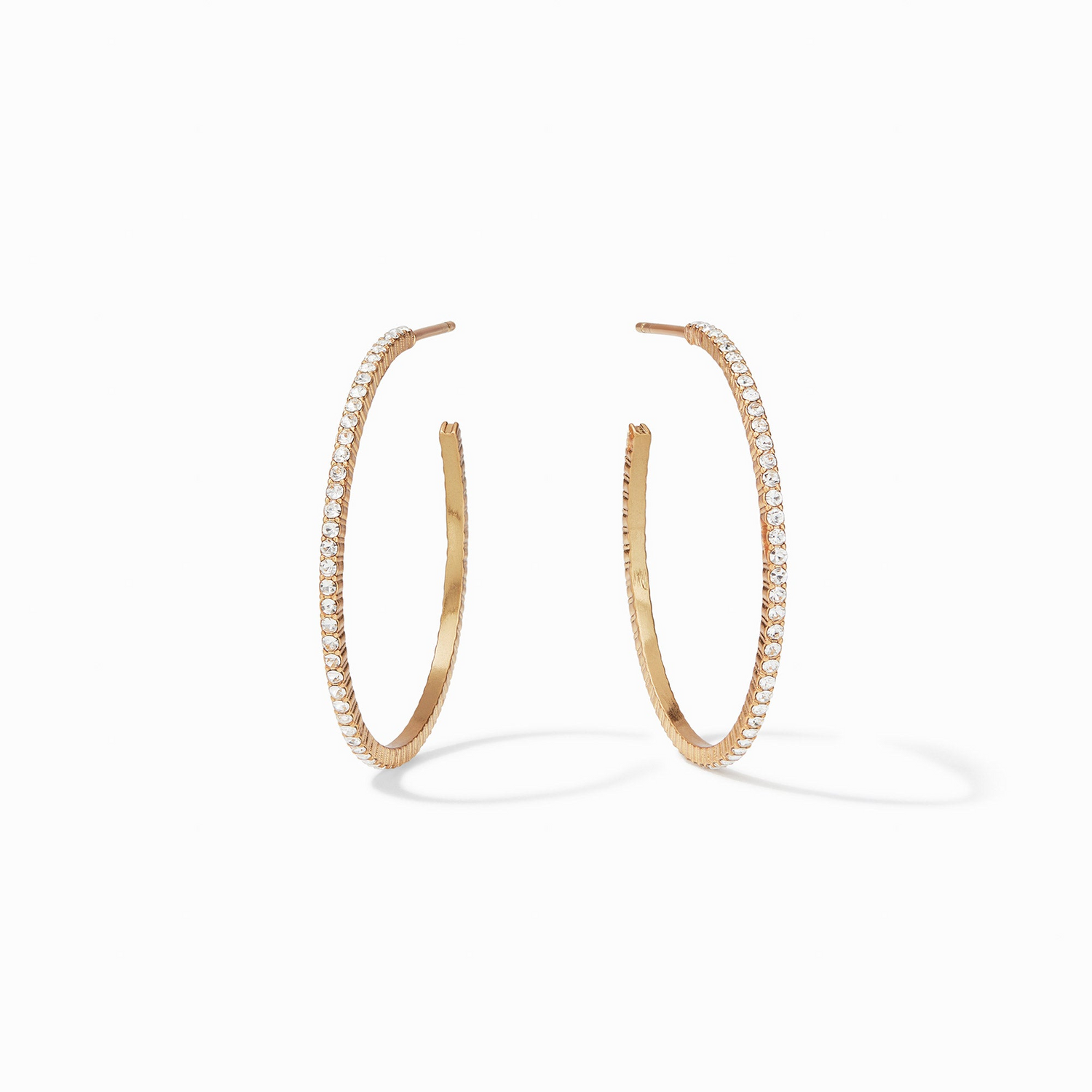 Windsor Hoop - Gold & Cubic Zirconia - Medium