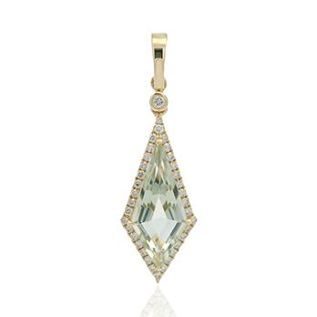 Rowan - Green Amethyst and Diamond