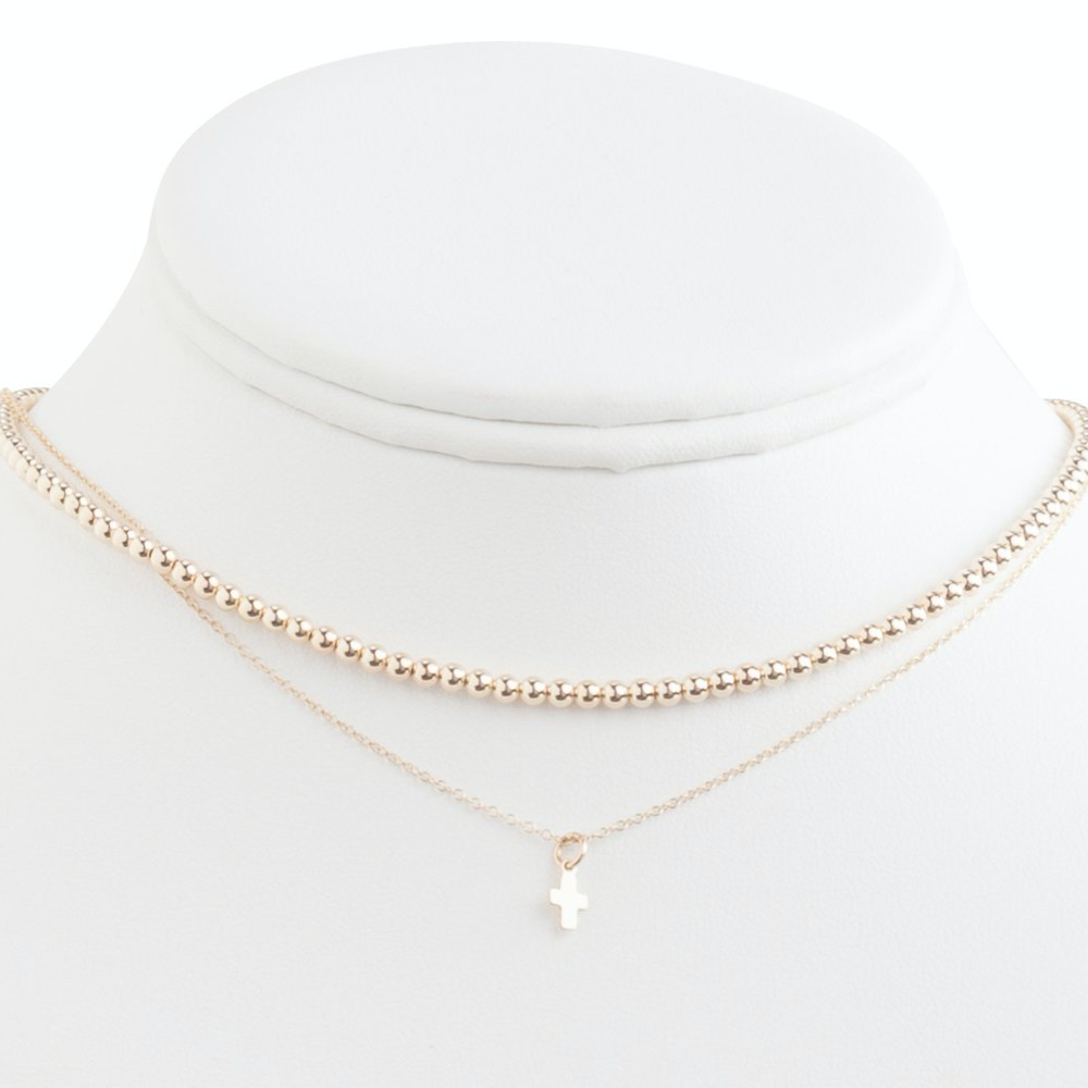 Choker Classic Gold 3mm Gold Beaded
