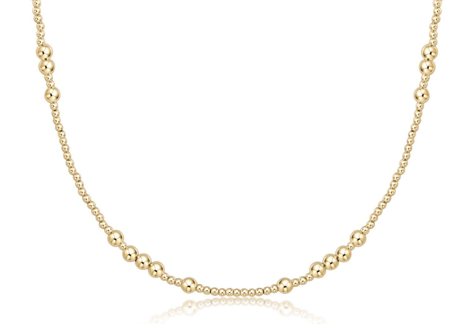 Classic Gold Beaded 15" Choker