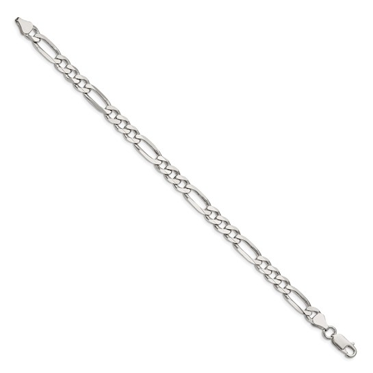 Sterling Silver 9" Figaro Chain