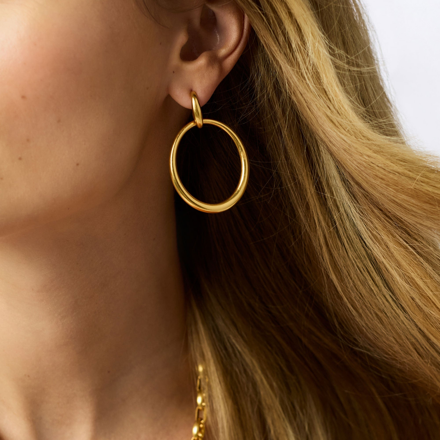 Laguna Doorknocker Earring - Gold