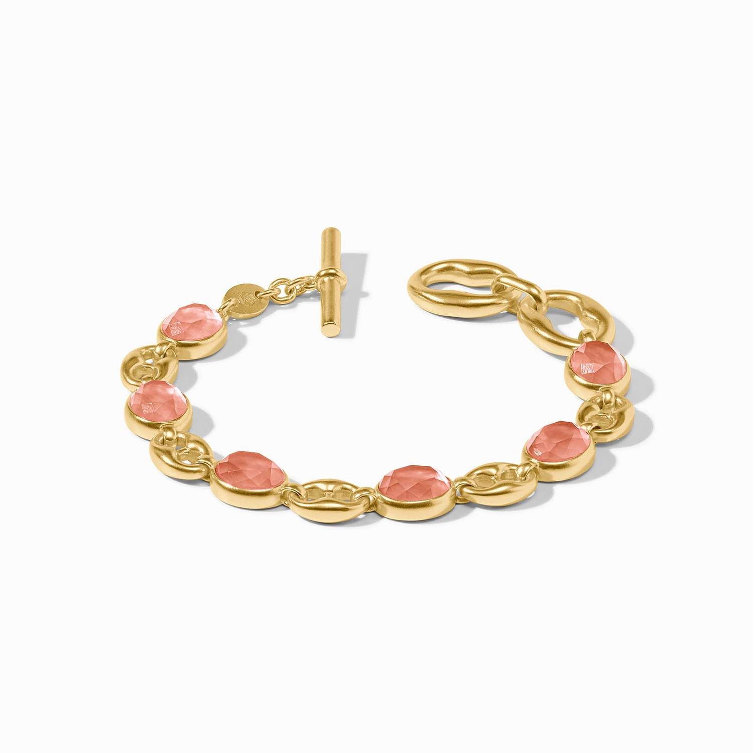 Laguna Stone Bracelet - Gold & Iridescent Melon