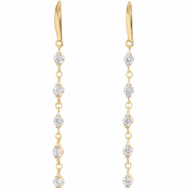 CZ Drop Earrings