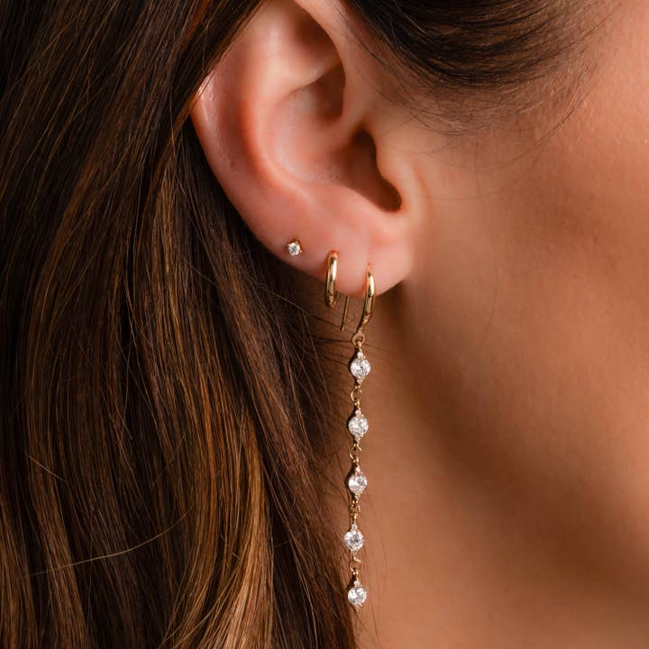 CZ Drop Earrings