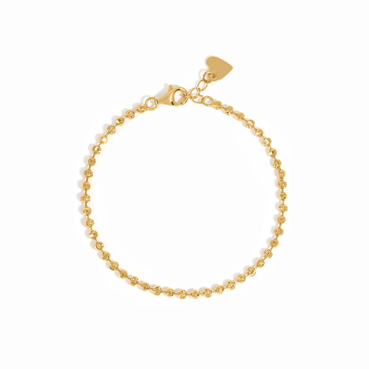 Diamond Cut Ball Chain Bracelet