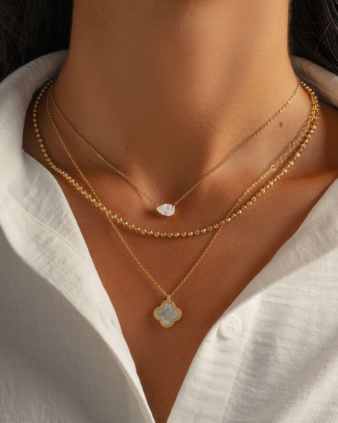 Diamond Cut Ball Chain Necklace