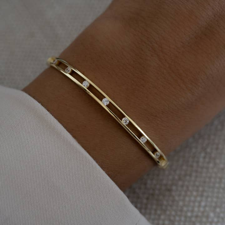 CZ Studded Bangle