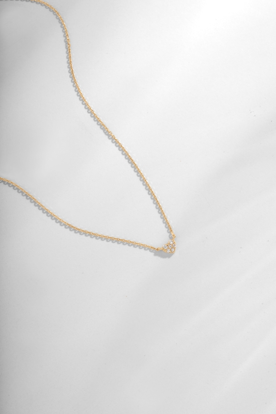 Tiny CZ Heart Necklace