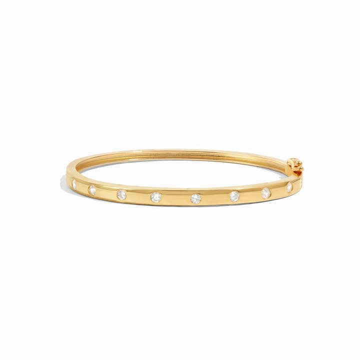 CZ Diamond Bezel-Set Bangle