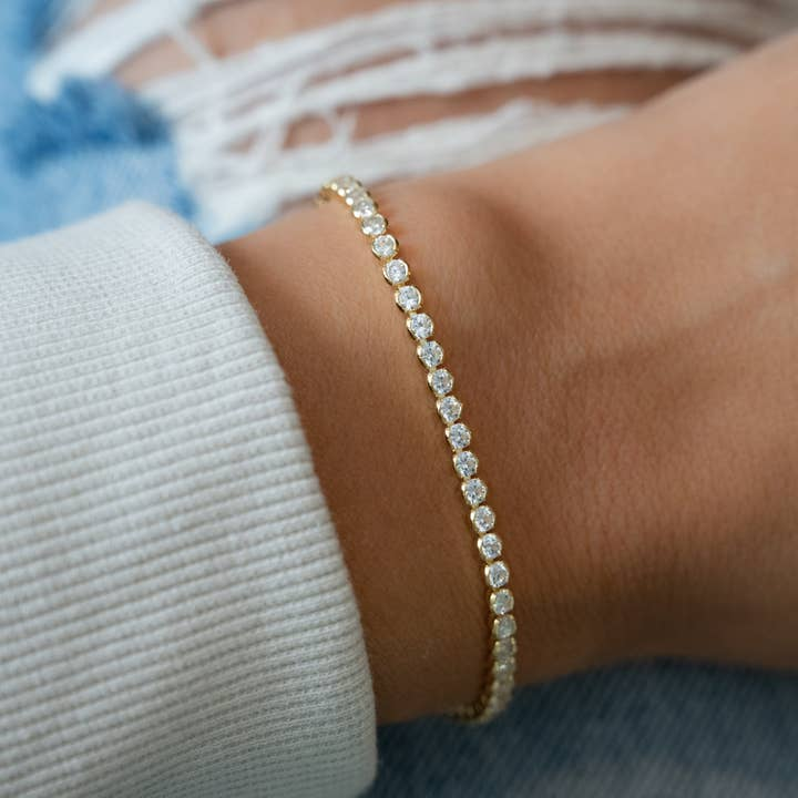 3mm Round CZ Tennis Bracelet