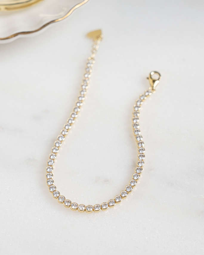 3mm Round CZ Tennis Bracelet