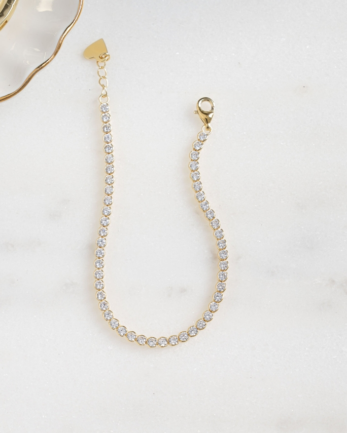 3mm Round CZ Tennis Bracelet