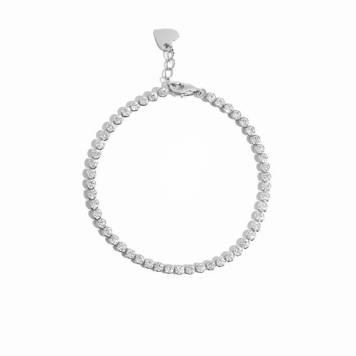 3mm Round CZ Tennis Bracelet