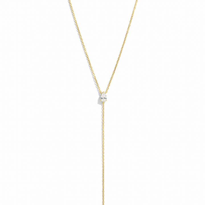 Pear CZ Lariat