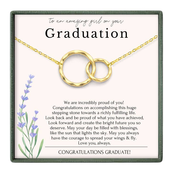 College or High School Graduation Gift For Her - Gold
