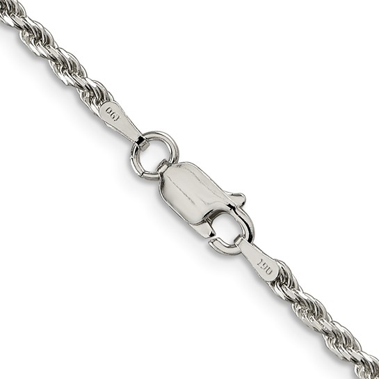 Sterling Silver Diamond-Cut Rope Chain