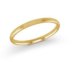 10k Yellow Gold 6mm Light Comfort Fit Wedding Band- Size 6