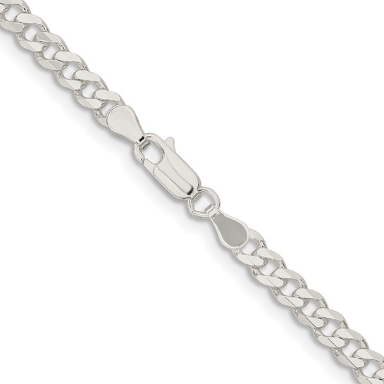 Sterling Silver 4.5mm Curb Chain-22"