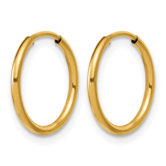 1/20 14K Gold Filled 1.25 x 14mm Endless Hoop Earrings