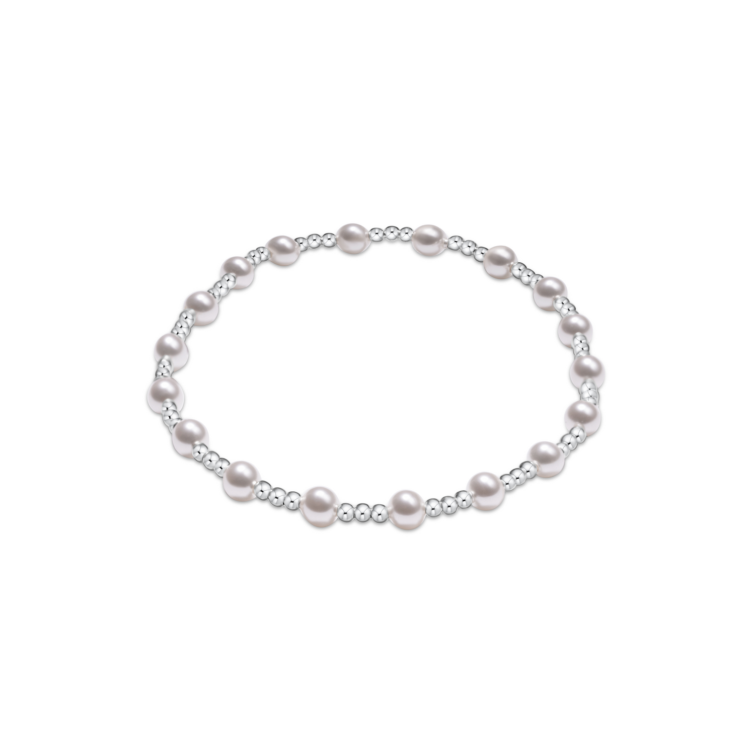 eNewton Designs Sincerity Pearl 4mm Sterling Bracelet