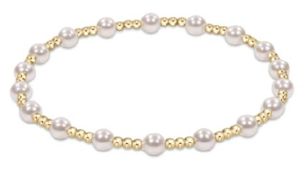 eNewton Designs egirl Sincerity Pearl 4mm Bracelet